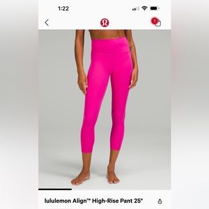 Lululemon Align High Rise Legging Sonic Pink